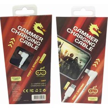 PD18W 3.1A Usb-C – Lightning Kablosu Örgülü Gaming Oyuncu Kablosu Powerway Gm7