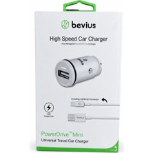 Bevius BVS-AU503 12W Lightning Kablolu Araç Şarj Cihazı