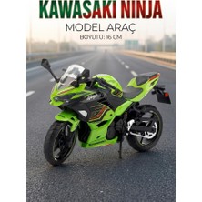 Farbu Oyuncak Hobbiez Lisanslı Kawasaki Ninja Model Diecast 1/12 Ölçek Metal Motosiklet Araç
