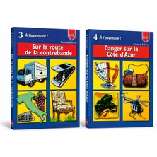 Emc À L’aventure Fransızca Hikaye Kitabı 3 ve 4 Ikili Set – Sur La Route De La Contrebande & Danger Sur La Côte D’azur – Revised Edition