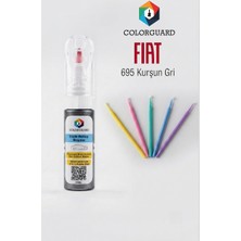 COLORGUARD FIAT 695 Kurşun Gri Rötuş Boyası ve 5'li Rötuş Çubuğu Hassas Uygulama Seti