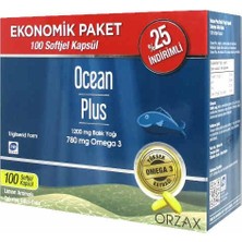 Ocean 1200 Mg Omega3 Balık Yağı 100 Kapsül