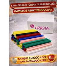 Erkan 5 mm Türban Gelinlik Kılçığı 10.000 Adet 6 Renk Terzi İşleri İçin Kullanım Kolaylığı