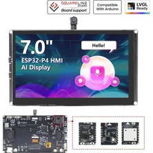 Elecrow Crowpanel Advanced 7 Inç ESP32-P4 Wifi 6 Hmı Dokunmatik IPS Ekran (1024X600)