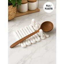Filkorium3D Dalga Formlu  Plastik Mutfak Düzenleyici Kaşıklık Gereç Organizeri 12X17X6 cm