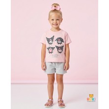 Ruki Çocuk Kız Çocuk Kuromili T-Shirt Şort Takım