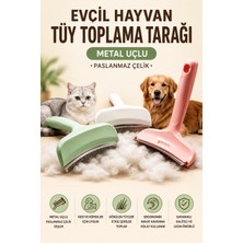 Yenilig Evcil Hayvan Tüy Toplama Tarağı Metal Uçlu Kedi Köpek Tüy Tarağı Paslanmaz Çelik Pet Bakım Fırçası