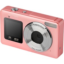 Acton Selfix Dijital Fotoğraf Makinesi Siyah-Pembe-Beyaz