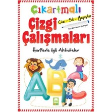 TeknoKapsül Çıkartmalı Çizgi Çalışmaları Harflerle Iili Aktiviteler