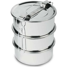 Abnturk Sefer Tası 3 Lü Paslanmaz Çelik 2-3 Kişilik 15X6 cm 2 No