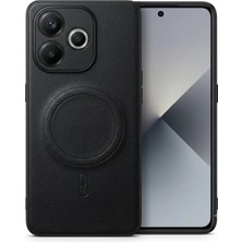 Bovinox Oppo A5 Pro Uyumlu Magsafe Özellikli Kamera Korumalı Premium Deri Görünümlü Kılıf
