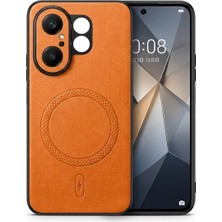 Bovinox Vivo X200FE Uyumlu Magsafe Özellikli Kamera Korumalı Premium Deri Görünümlü Kılıf