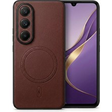 Bovinox Vivo V50 Lite Uyumlu Magsafe Özellikli Kamera Korumalı Premium Deri Görünümlü Kılıf