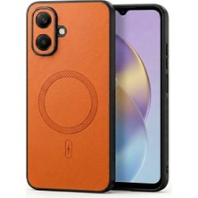 Bovinox Infinix Smart 10 Uyumlu Magsafe Özellikli Kamera Korumalı Premium Deri Görünümlü Kılıf