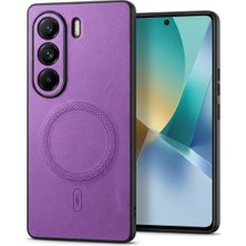 Bovinox Tecno Camon 40 Pro Uyumlu Magsafe Özellikli Kamera Korumalı Premium Deri Görünümlü Kılıf