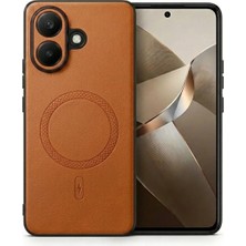 Bovinox Vivo V60 Lite Uyumlu Magsafe Özellikli Kamera Korumalı Premium Deri Görünümlü Kılıf