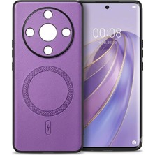 Bovinox Honor X9B Uyumlu Magsafe Özellikli Kamera Korumalı Premium Deri Görünümlü Kılıf