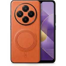 Bovinox Redmi 14C Uyumlu Magsafe Özellikli Kamera Korumalı Premium Deri Görünümlü Kılıf