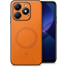 Bovinox Infinix Hot 50I Uyumlu Magsafe Özellikli Kamera Korumalı Premium Deri Görünümlü Kılıf