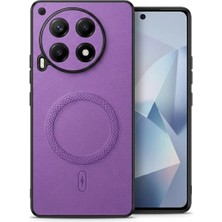 Bovinox Tecno Camon 30 Uyumlu Magsafe Özellikli Kamera Korumalı Premium Deri Görünümlü Kılıf
