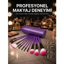 Değirmen Grup 12 Parça Profesyonel Makyaj Fırçası Far Fırçası Allık Fırçası Yumuşak Kıllı - Lisinya