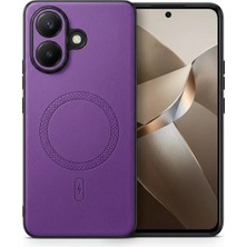 Bovinox Vivo V60 Lite Uyumlu Magsafe Özellikli Kamera Korumalı Premium Deri Görünümlü Kılıf