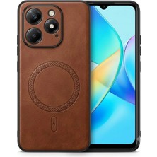 Bovinox Infinix Hot 50I Uyumlu Magsafe Özellikli Kamera Korumalı Premium Deri Görünümlü Kılıf