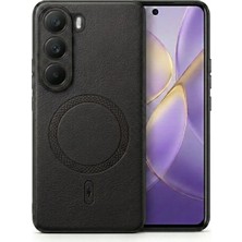 Bovinox Vivo V40 Lite Uyumlu Magsafe Özellikli Kamera Korumalı Premium Deri Görünümlü Kılıf