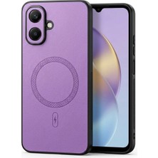 Bovinox Infinix Smart 10 Uyumlu Magsafe Özellikli Kamera Korumalı Premium Deri Görünümlü Kılıf