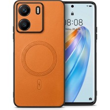Bovinox Redmi 13C Uyumlu Magsafe Özellikli Kamera Korumalı Premium Deri Görünümlü Kılıf