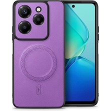 Bovinox Infinix Hot 40 Pro Uyumlu Magsafe Özellikli Kamera Korumalı Premium Deri Görünümlü Kılıf