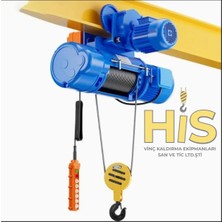 Shun 5 Ton 9 Metre Kılavuzlu 4 Hareketli Elektrikli Halatlı Tavan Vinci (380V)