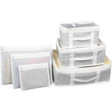 TeknoKapsül Bul Içi Düzenleyici Valiz Organizer 6 Lı Set - Çizgili