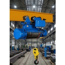 Shun 5 Ton 12 Metre Kılavuzlu 4 Hareketli Elektrikli Halatlı Tavan Vinci (380V)