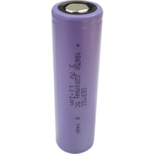 TeknoKapsül Sertec 18650 3.7V 2200 Mah 5c Li-Ion Şarjlı Pil