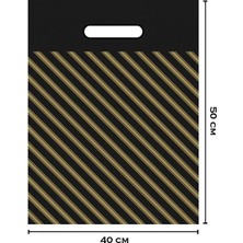 Belirtilmemiş No:4 Siyah Takviyeli Poşet 40X50 cm 50 Adet