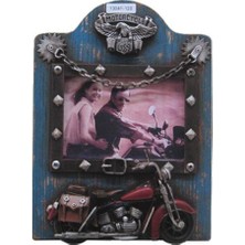 Skygo Dekoratif Metal Çerçeve Motosiklet Dekorlu Vintage Hediyelik