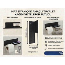 Cebir Wc Kağıt Asacağı Metal Siyah
