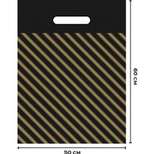 Belirtilmemiş No:5 Siyah Takviyeli Poşet 50X60 cm 50 Adet