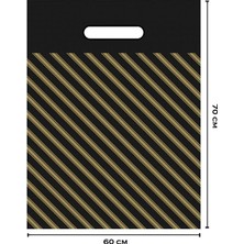 Belirtilmemiş No:6 Siyah Takviyeli Poşet 60X70 cm 50 Adet