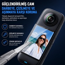 Zoli INSTA360 X3 Uyumlu Ekran Koruyucu Film Çizilmeye ve Darbeye Dayanıklı Yüksek Şeffaflık
