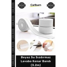 Carlburn Özel Üretim Mutfak Banyo Küvet Duvar Köşe Yalıtım Pvc Beyaz Su Sızdırmaz Lavabo Kenar Bandı 3.2m
