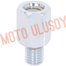 Moto Ulusoy Ayna Çevirici Aparatı Adaptörü Mondıal Drıft L Üst -10MM Ters Diş / Alt +10MM Düz Diş