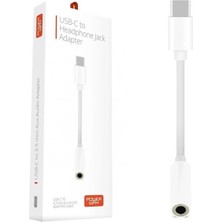 TeknoKapsül Powerway AC04 Type-C To 3.5 mm Aux Kulaklık Dönüştürücü