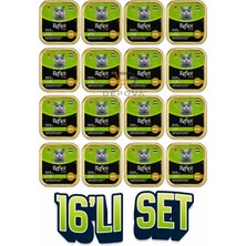 Reflex Plus Morina Balıklı Pate Konserve Kısırlaştırılımış Kedi Maması Sterilised Alu 85 gr (16 Adet)