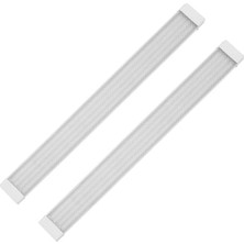 TeknoKapsül Ledx AL-EXTK40 220 Volt - 40 Watt 6500K 120 cm Beyaz LED 2’li Paket Kristal Bant Armatür