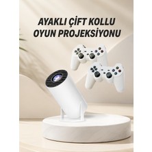 TeknoKapsül Taşınabilir Android Projeksiyon Ayaklı Çift Kollu 4K Çözünürlüklü Sinema Projeksiyonu -