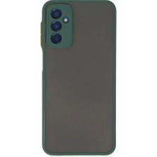 TeknoKapsül Samsung Galaxy M13 Kılıf Montreal Silikon Kapak - Yeşil