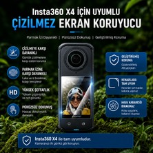 Zoli INSTA360 X4 Uyumlu Ekran Koruyucu Film Çizilmeye Dayanıklı, Yüksek Şeffaflık, Parmak Izi Yapmayan