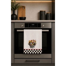 Dekoratif Mutfak Pamuklu Fırın Havlusu Özel Desenli Etnik Model 35X50 cm Yıkanabilir Ürün Adı